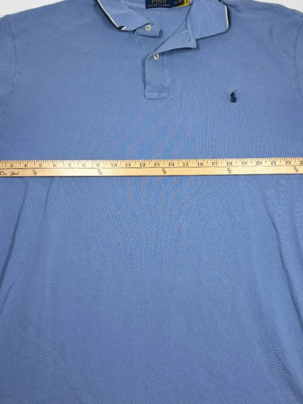 Polo Ralph Lauren Blue Polo Short Sleeve Pony Preppy Golf Coastal Athletic 2XLT